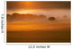 Foggy Sunset Wall Mural
