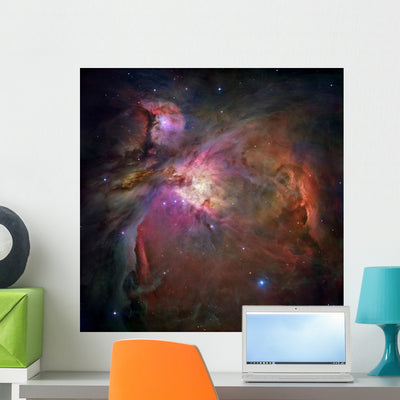 Nebula Orion Wall Mural shown on a wall