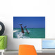 Bottlenose Dolphins Diving, Caribbean Sea Wall Mural