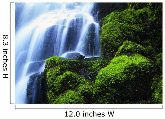 Waterfall On Wahkeena Creek, Columbia River Gorge Wall Mural