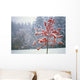 Tree In The Winter Wall Mural