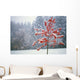 Tree In The Winter Wall Mural