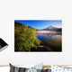 Sunrise Fog On Trillium Lake, Reflection Of Mount Hood Wall Mural