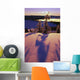 Pink And Purple Sunrise Shadows Of Snow Covered Trees, Cascades Wall Mural