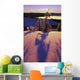 Pink And Purple Sunrise Shadows Of Snow Covered Trees, Cascades Wall Mural