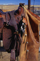 Cowboy's Saddle And Chaps Detail Wall Mural