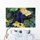 Close-Up Of Ripe, Wine Grapes And Leaves Wall Mural