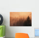 Sunset Through Dense Fog Wall Mural
