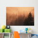 Sunset Through Dense Fog Wall Mural