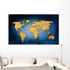 world map Wall Mural