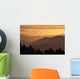 Hazy Ridges Of Trinity Alps At Sunset Wall Mural