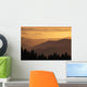 Hazy Ridges Of Trinity Alps At Sunset Wall Mural