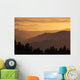 Hazy Ridges Of Trinity Alps At Sunset Wall Mural