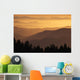 Hazy Ridges Of Trinity Alps At Sunset Wall Mural