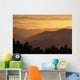 Hazy Ridges Of Trinity Alps At Sunset Wall Mural