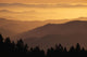Hazy Ridges Of Trinity Alps At Sunset Wall Mural