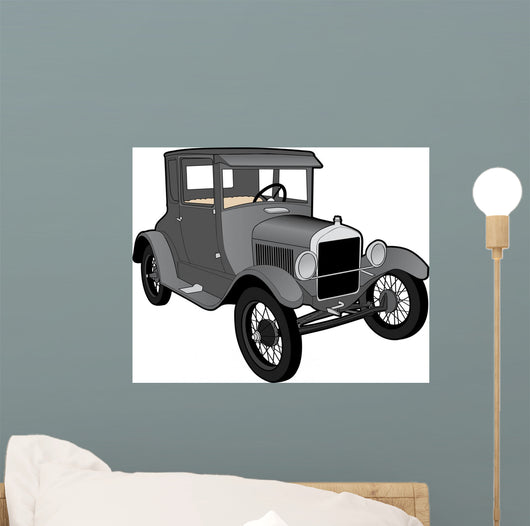 Antique Car Wall Decal Design 2