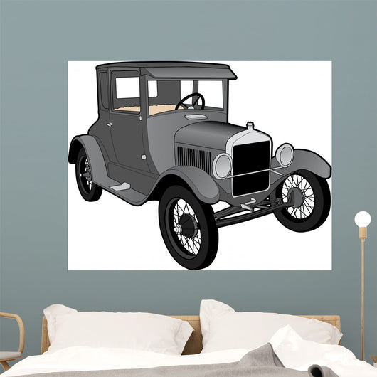 Antique Car Wall Decal Design 2