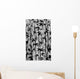 floral background with bamboo Wall Mural