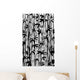 floral background with bamboo Wall Mural