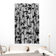 floral background with bamboo Wall Mural