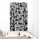 floral background with bamboo Wall Mural