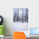 Snow Covered Forest Wall Mural