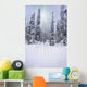 Snow Covered Forest Wall Mural