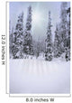 Snow Covered Forest Wall Mural