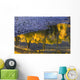 Water Reflections With A Rocky Shoreline Wall Mural
