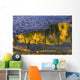 Water Reflections With A Rocky Shoreline Wall Mural