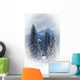 Forest In The Winter Wall Mural