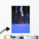 Illuminated Christmas Tree In The Woods Wall Mural