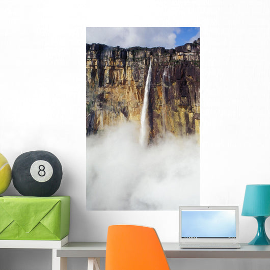 Waterfall In Canaima National Park, Venezuela Wall Mural