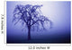 Tree Silhouette In Blue Fog Wall Mural