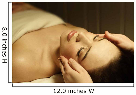 Woman Having A Facial Massage Wall Mural
