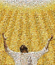 Mosaic Of A Jesus Christ Wall Mural