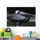 Profile Of Brown Pelican On Post Wall Mural