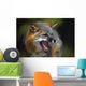 Portrait Of Gray Fox Barking Wall Mural