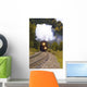 Steam Train On Tracks Wall Mural