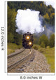 Steam Train On Tracks Wall Mural