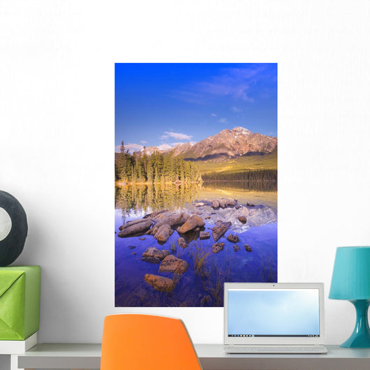 Pyramid Lake, Jasper National Park, Alberta, Canada Wall Mural