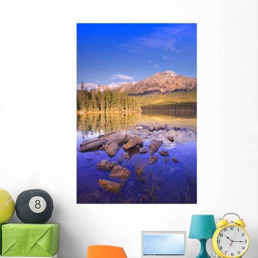 Pyramid Lake, Jasper National Park, Alberta, Canada Wall Mural