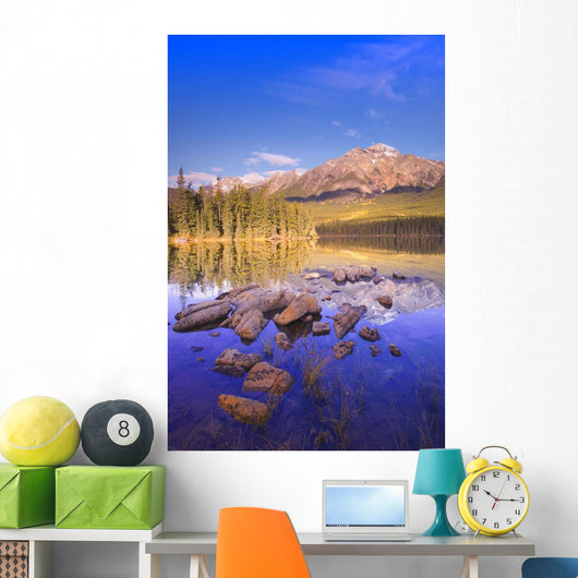 Pyramid Lake, Jasper National Park, Alberta, Canada Wall Mural