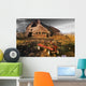 Old Barn With Red Wagon Wall Mural