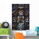 Stained Glass Window In Chartres Cathedral Wall Mural