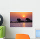Elephant Silhouettes Wall Mural