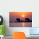 Elephant Silhouettes Wall Mural