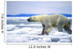 Polar Bear Running On An Ice Flow In Wager Bay, Canada Wall Mural