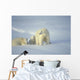 Polar Bears With Cubs Wall Mural